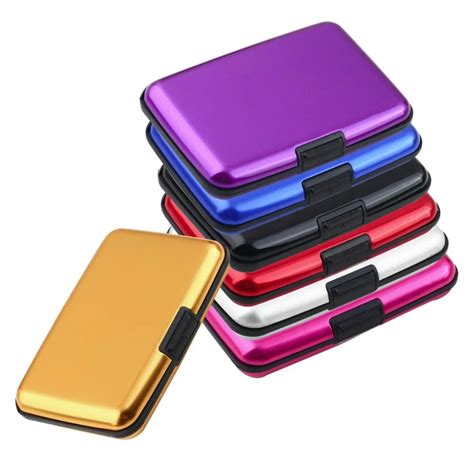 anti rfid blocking aluminum card holder|rfid credit card holder wallet.